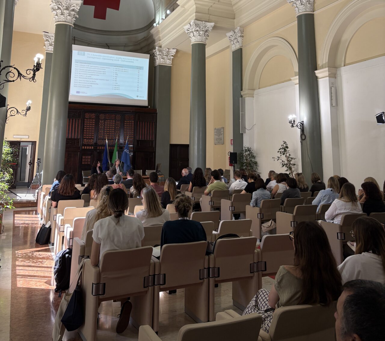 Reunión del proyecto CIRCE en Roma con participantes en un salón