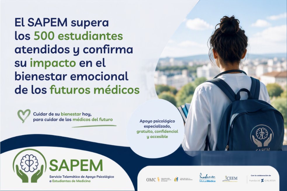 Estudiante de medicina con mochila observando la ciudad, promoviendo SAPEM.